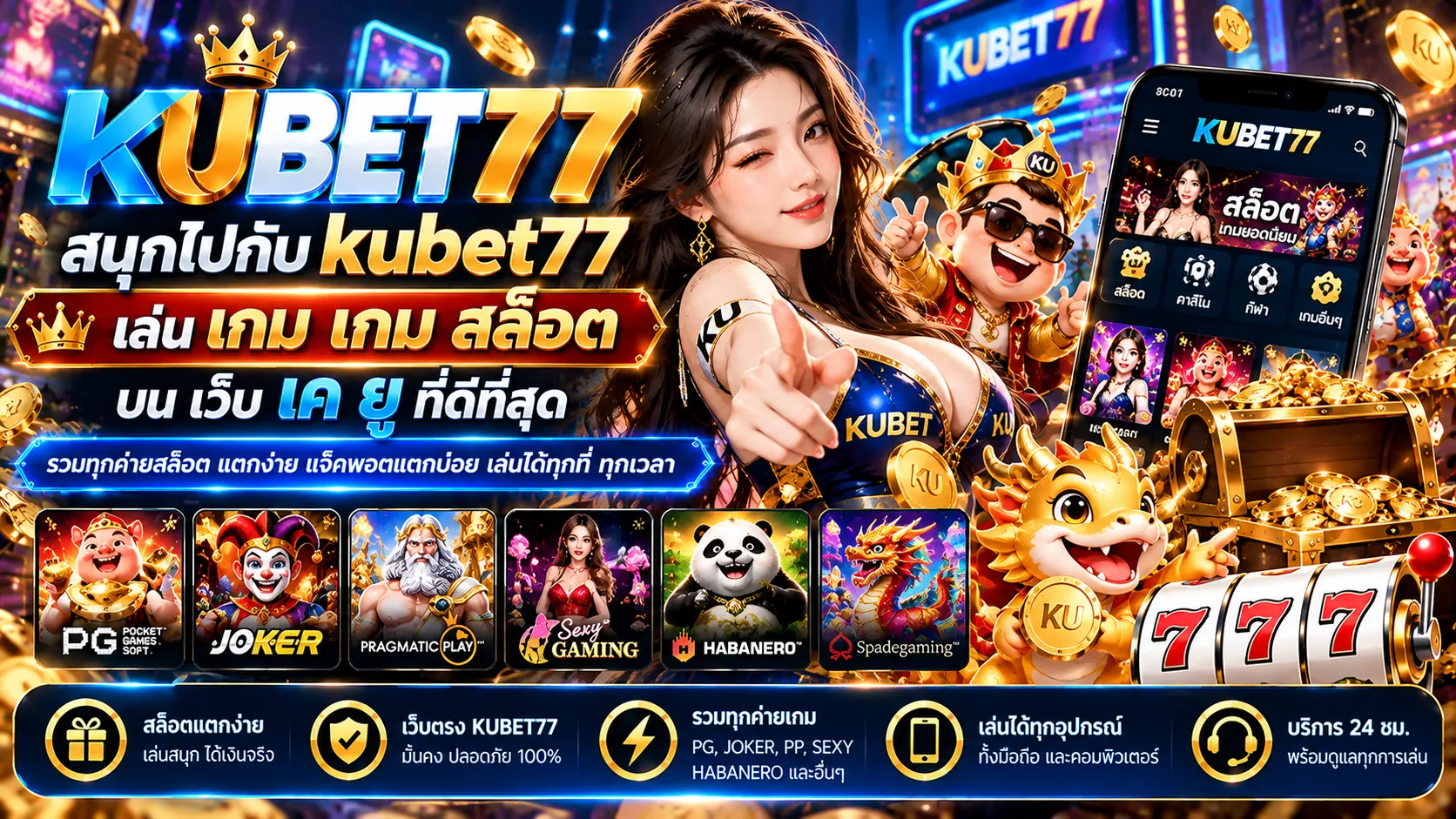 สนุกไปกับ kubet77 เล่น เกม เกม สล็อต บน เว็บ เค ยู ที่ดีที่สุด